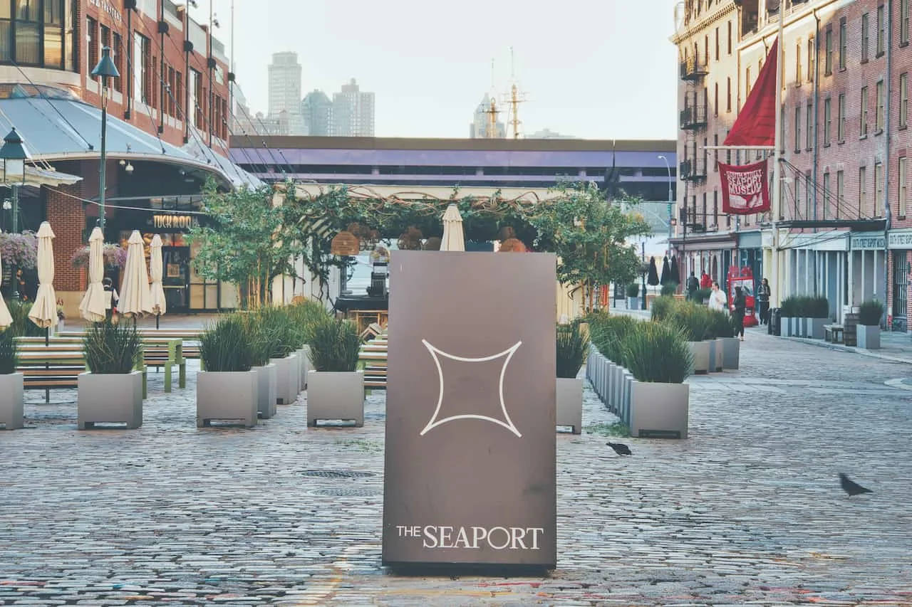 South Street Seaport Signage Background