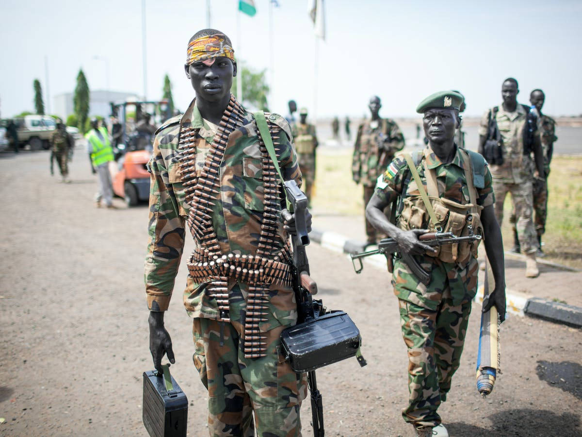 South Sudan Soldiers Bullets