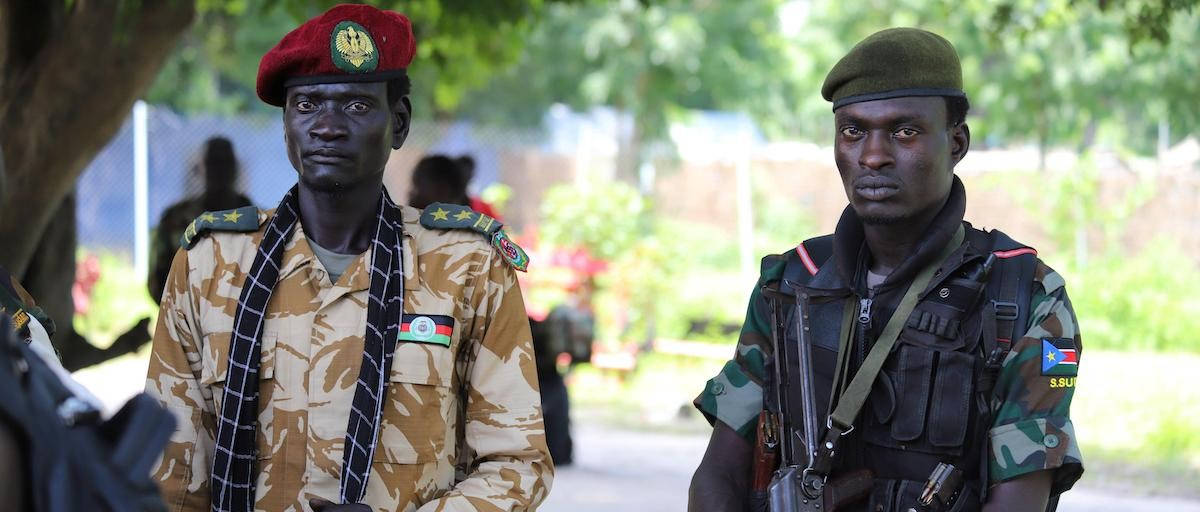 South Sudan Two Soldiers