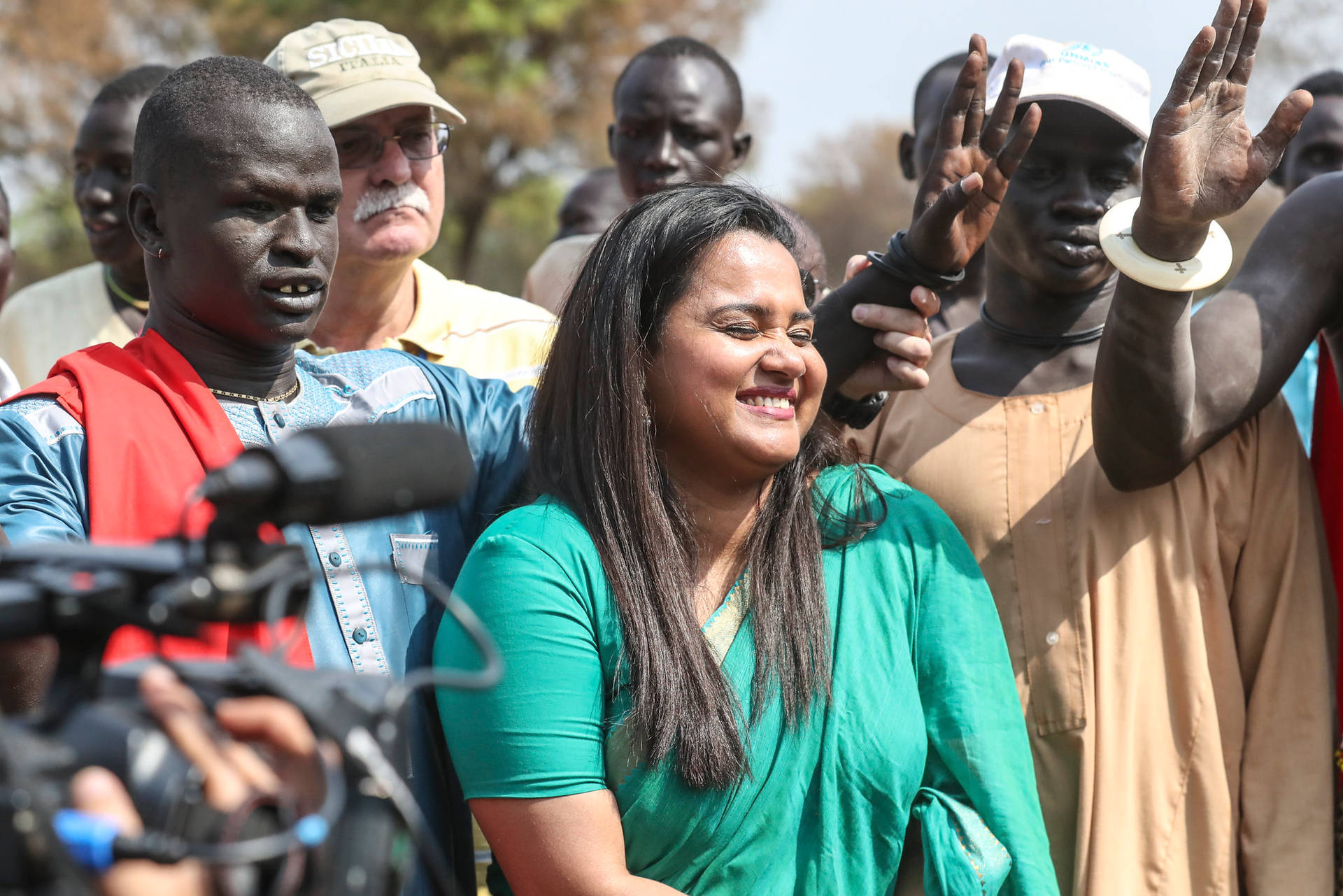 South Sudan Woman Visit Interview Background