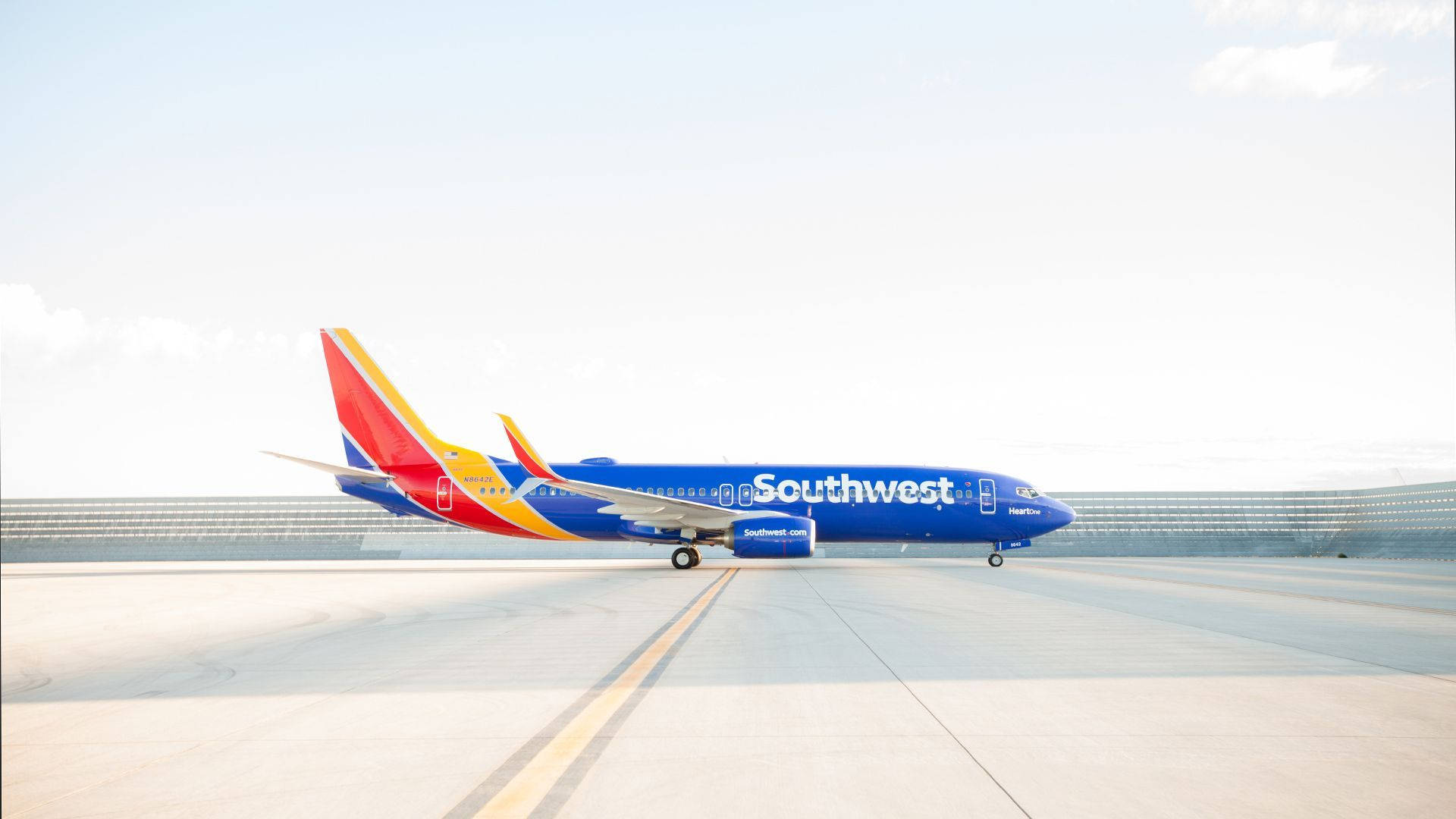 Southwest Airlines Blue Airplane Background