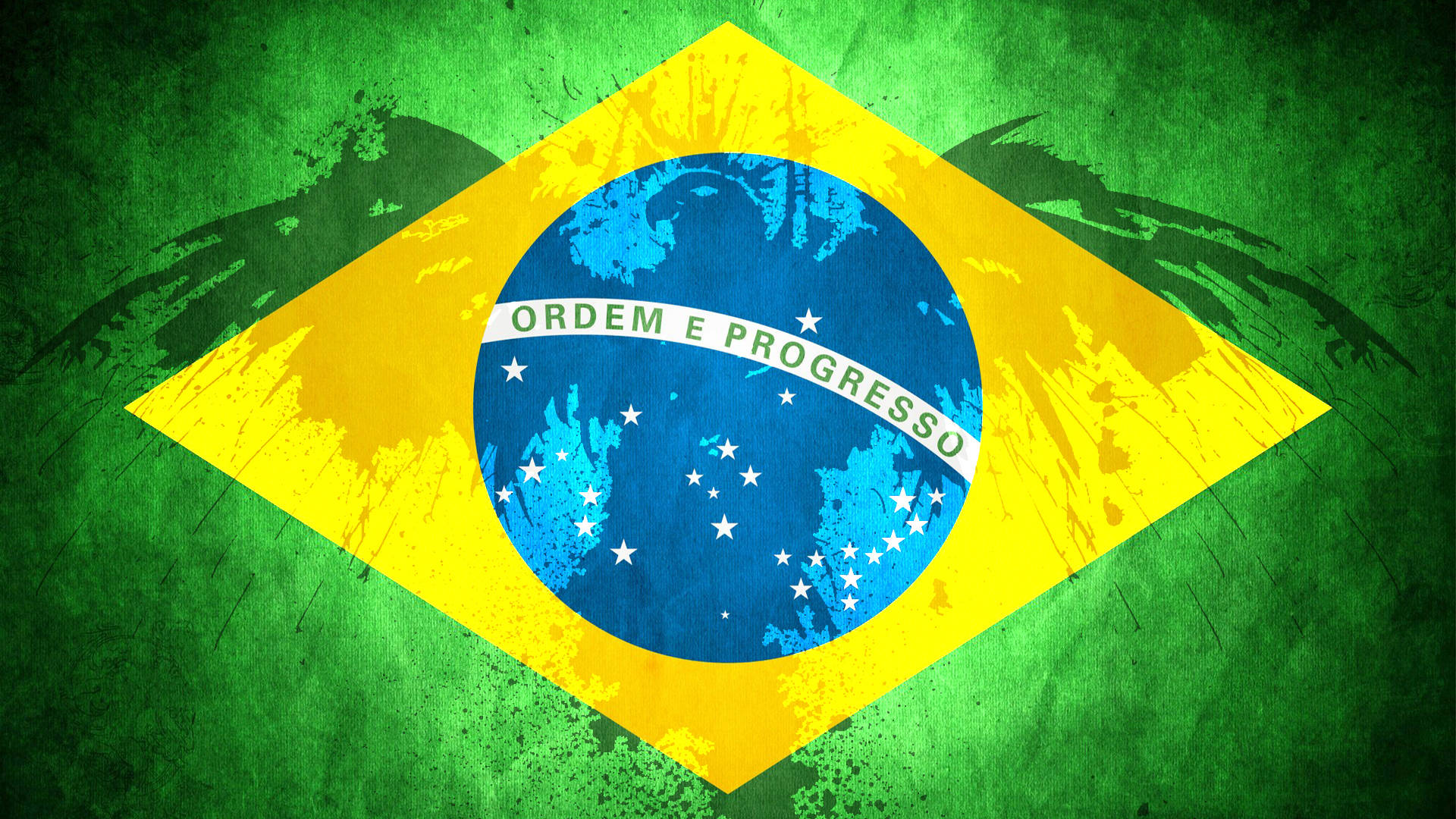 Sovereign National Brazil Flag Background
