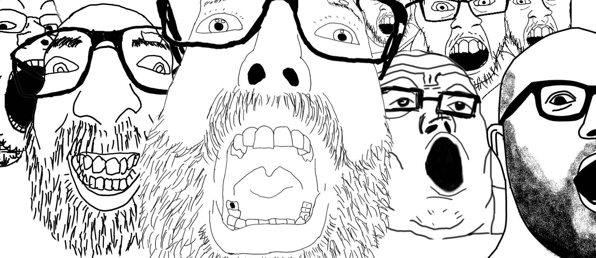 Soyjak Meme Faces Digital Drawing