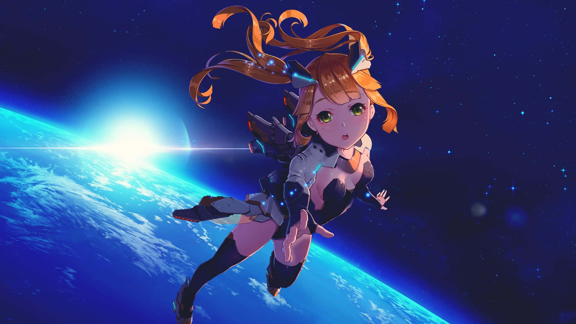 Space Anime Female Hero