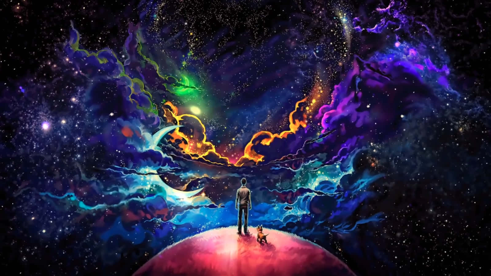 Space Anime Premium Photo