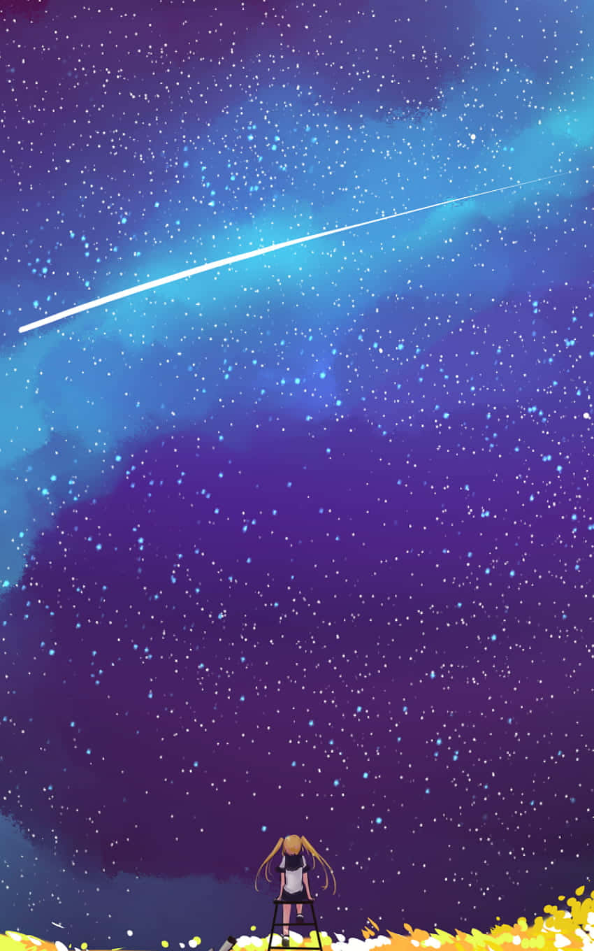 Space Anime Sky Mobile Background