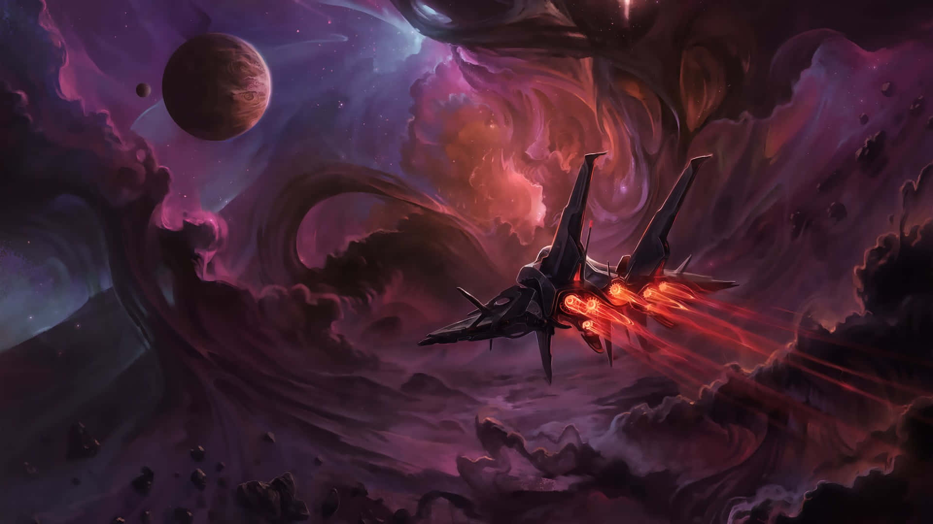 Space Anime Spaceship Digital