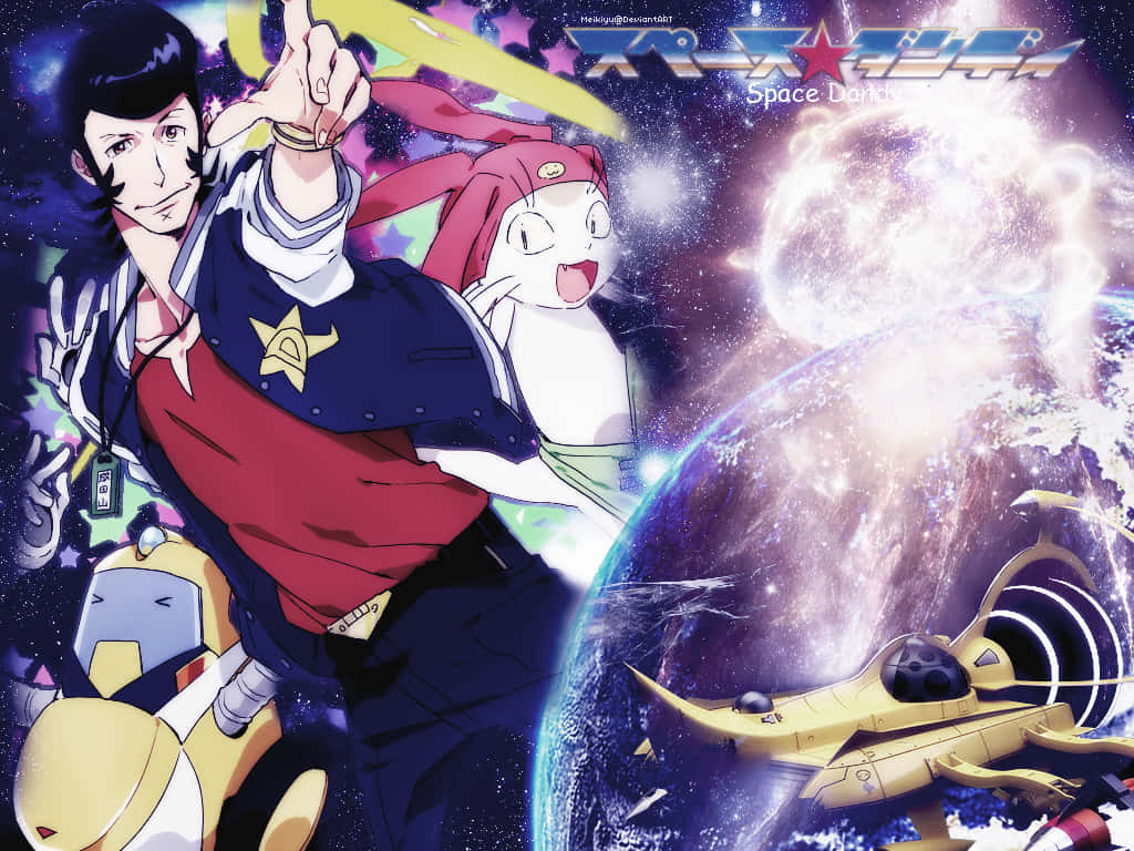 Space Dandy Vintage Poster