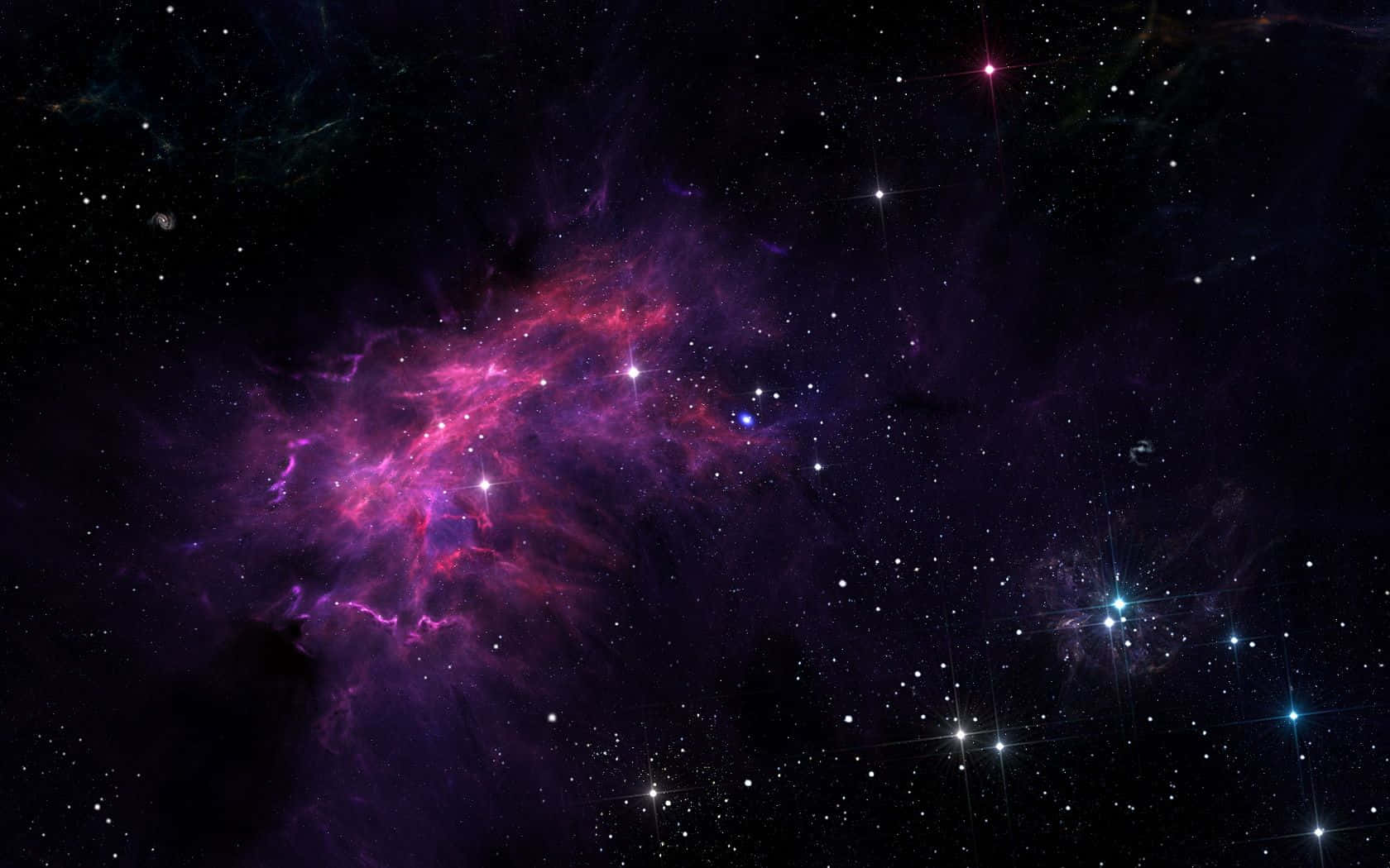 Space Galaxy Ominous Clouds Background