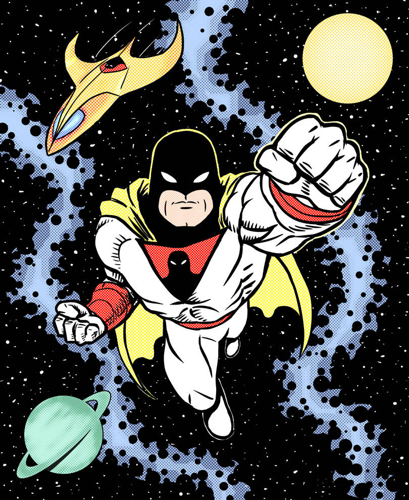 Space Ghost Animation Art