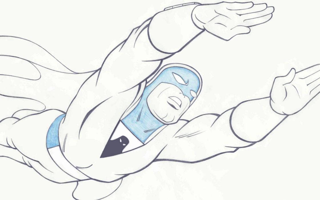 Space Ghost Sketch Art Background