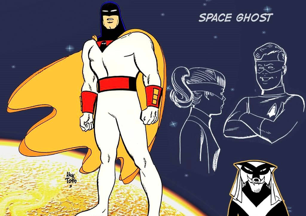 Space Ghost Standing Background