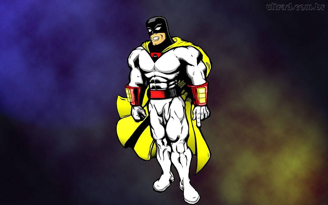 Space Ghost Yellow Cape Background