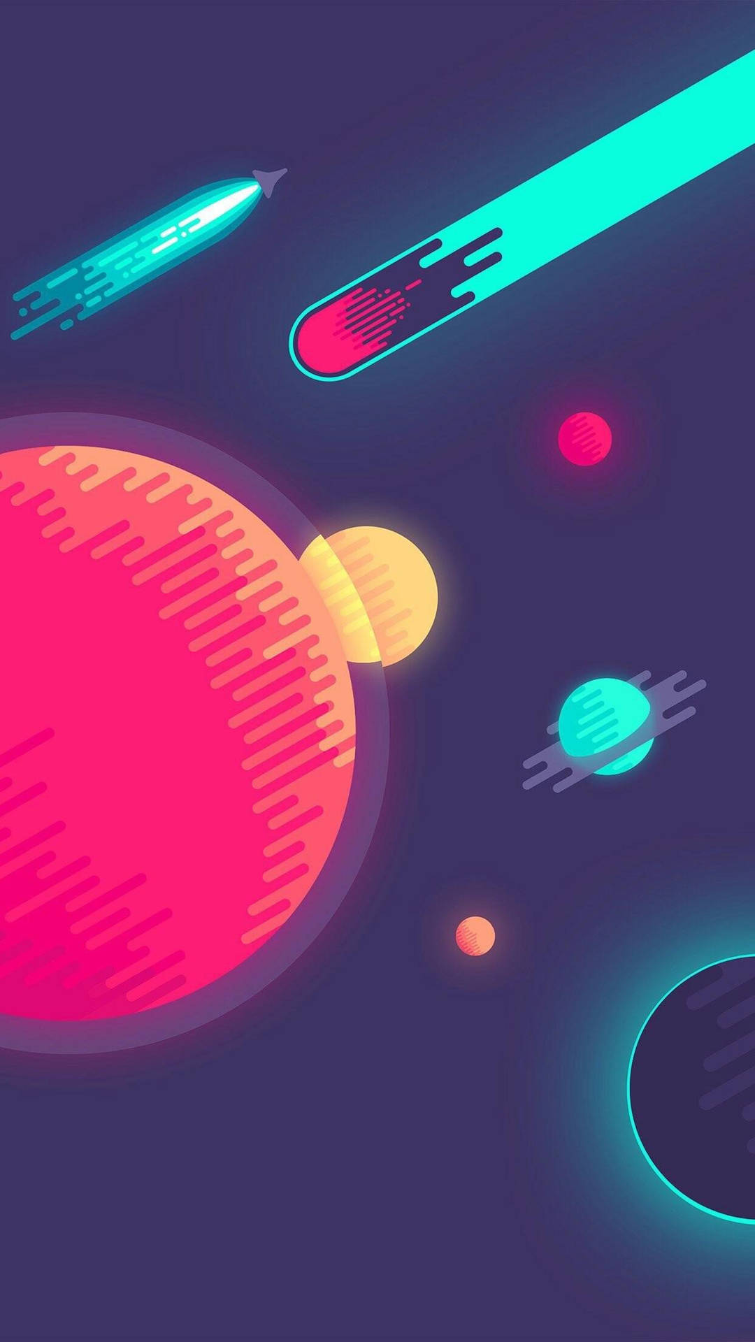 Space Illustration Ios 16 Background