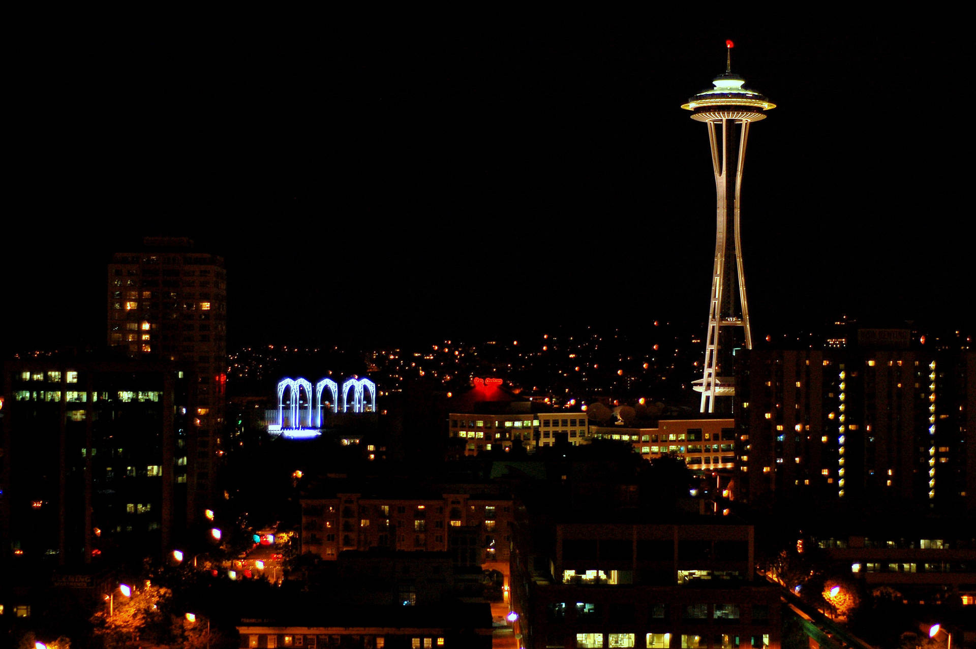 Space Needle Seattle Skyline Washington