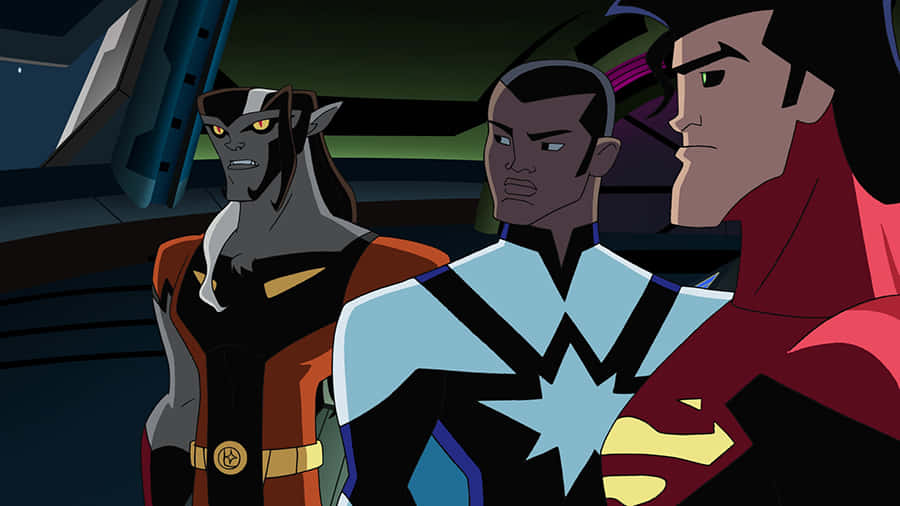 Space Scene Legion Of Super Heroes Background