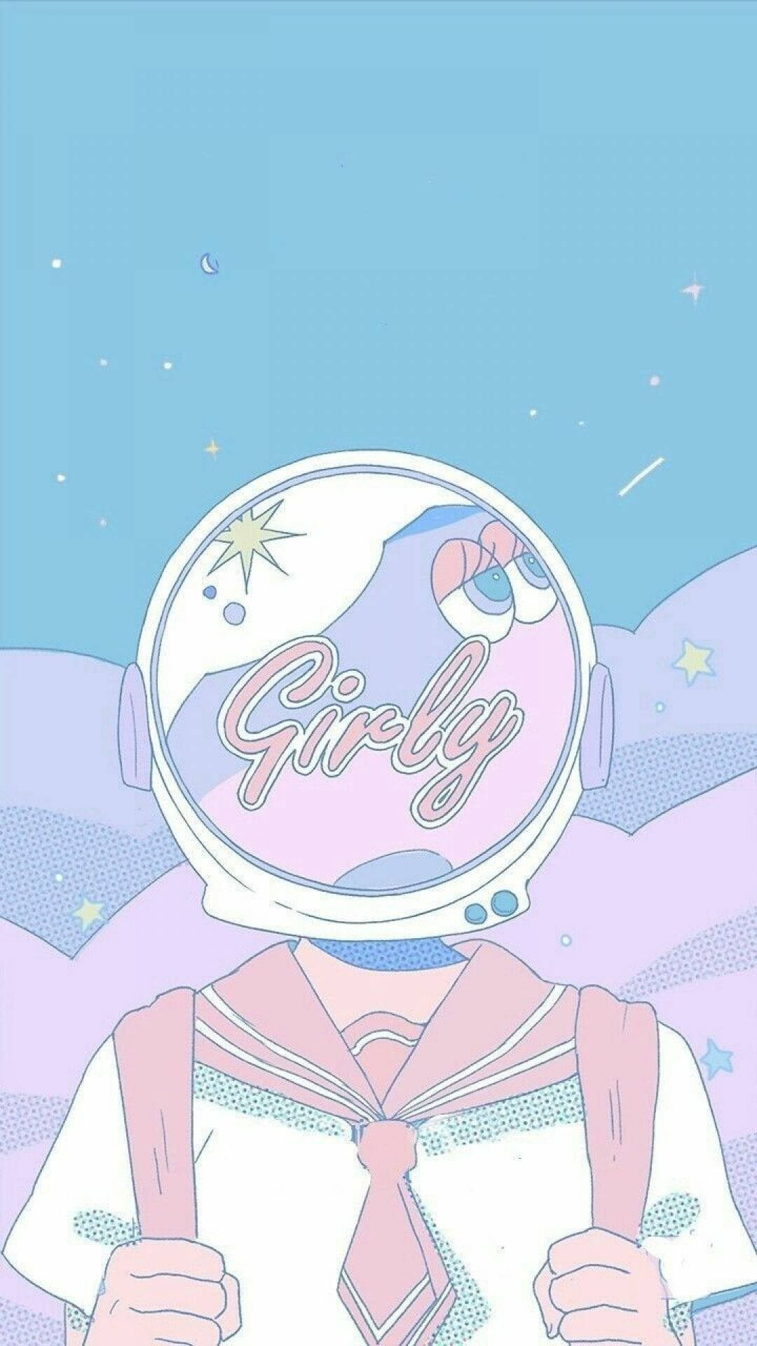 Space-themed Pretty Aesthetic Background