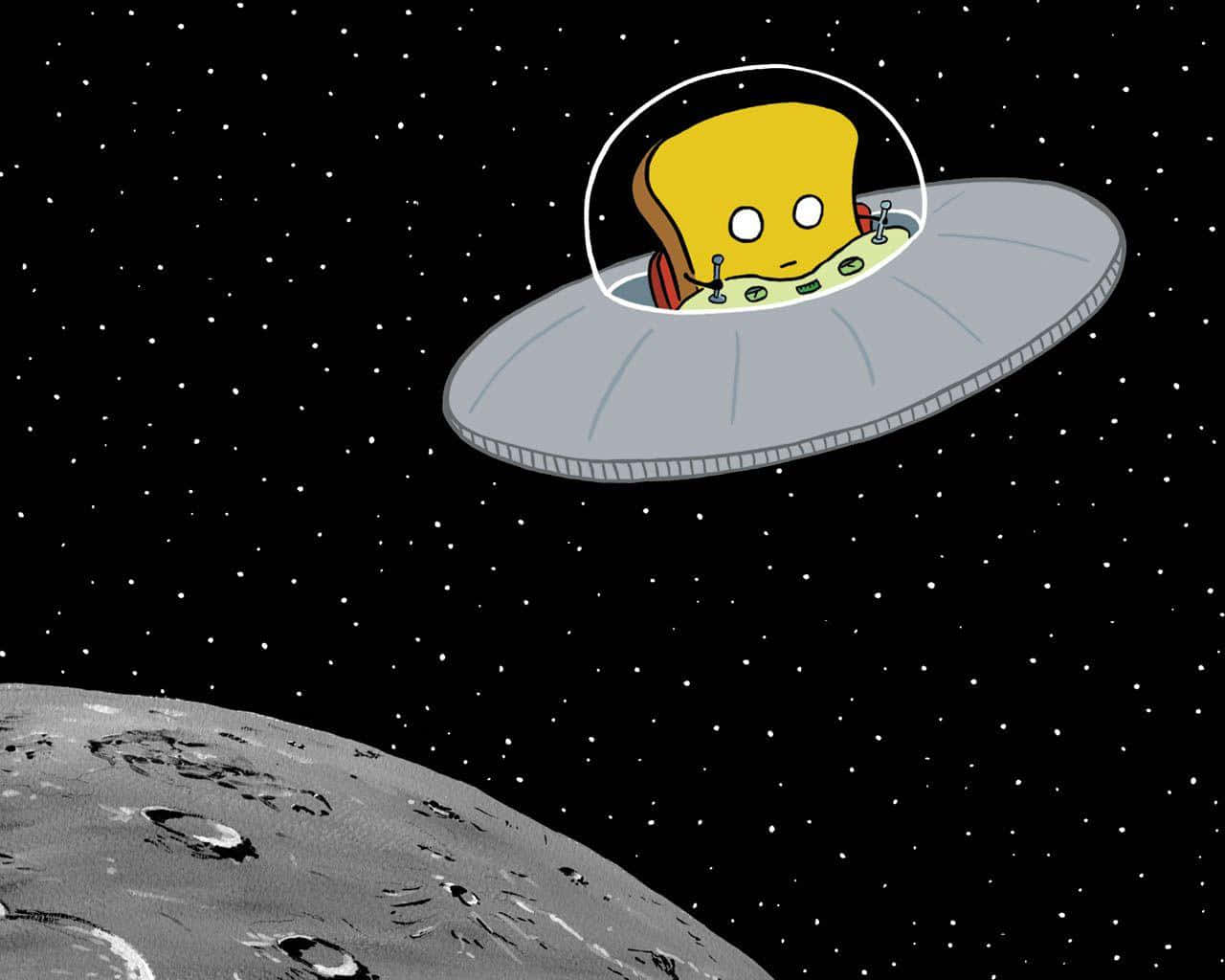 Space Toast U F O Encounter Background