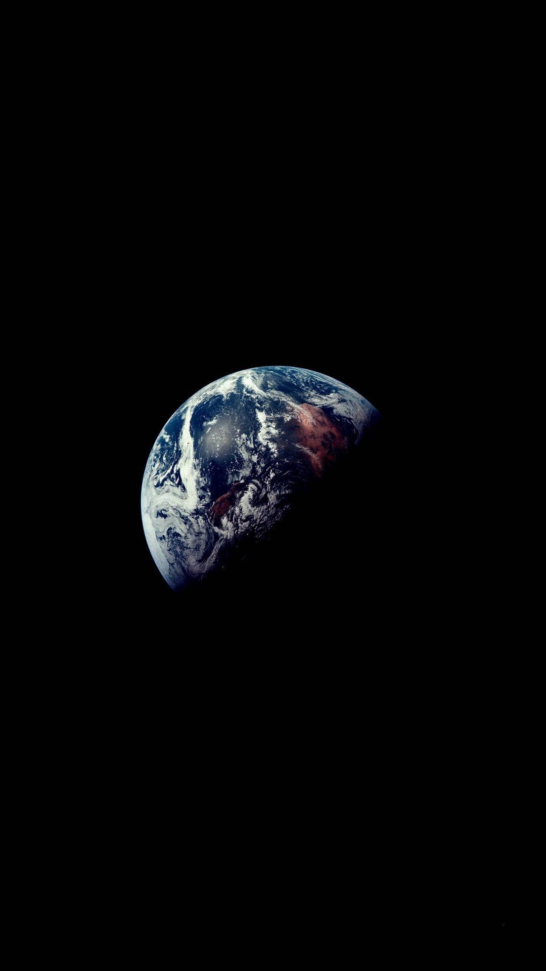 Space With Waning Earth Iphone 6 Background