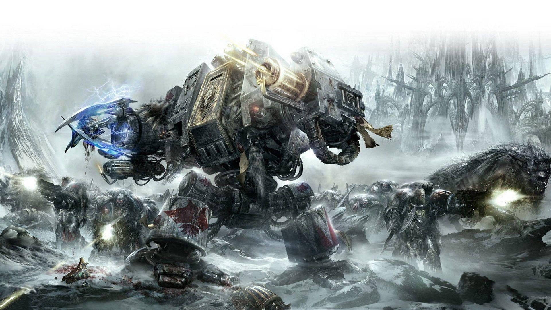 Space Wolves Army Warhammer 40k Hd Background