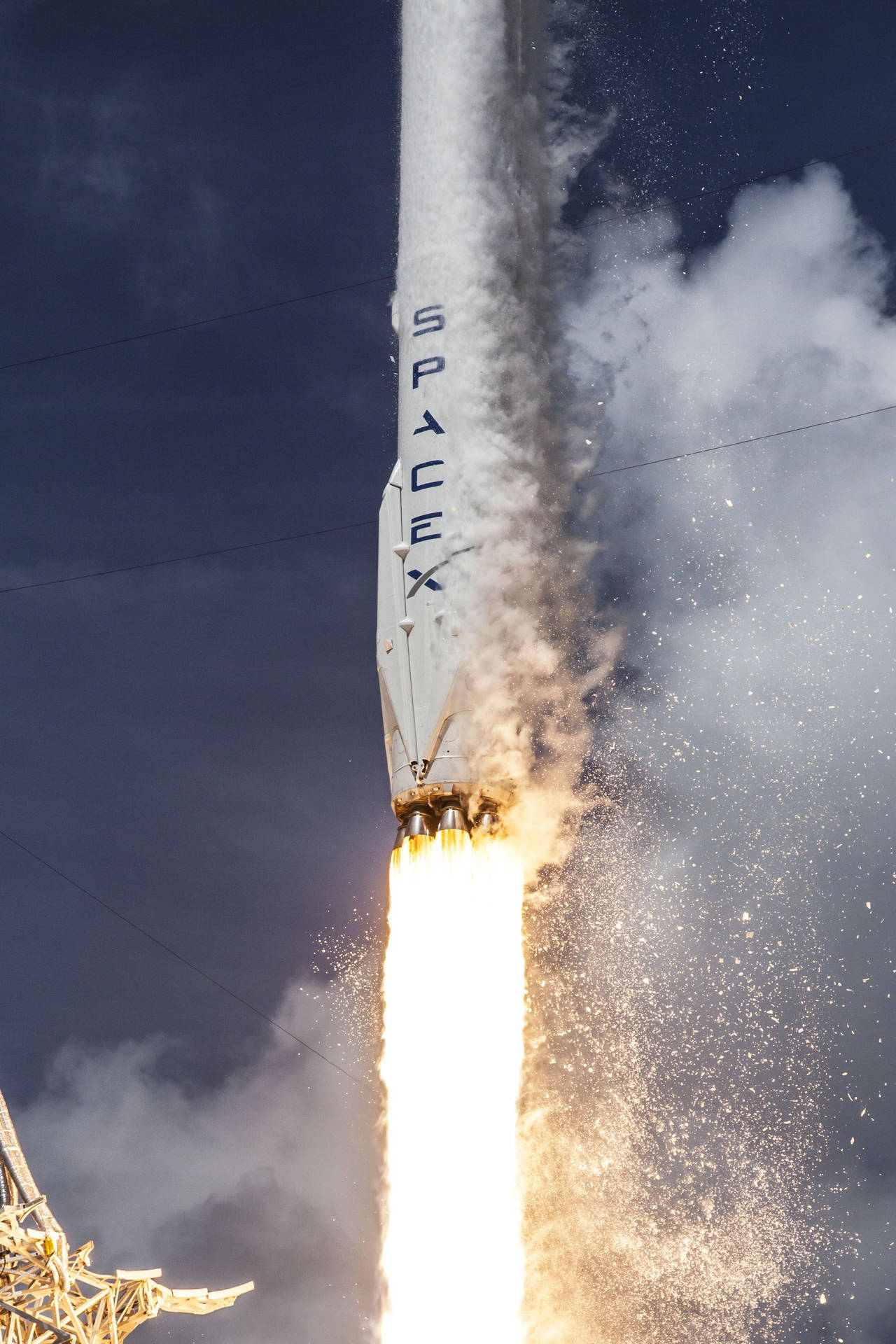 Spacex Falcon 9 Take Off Background