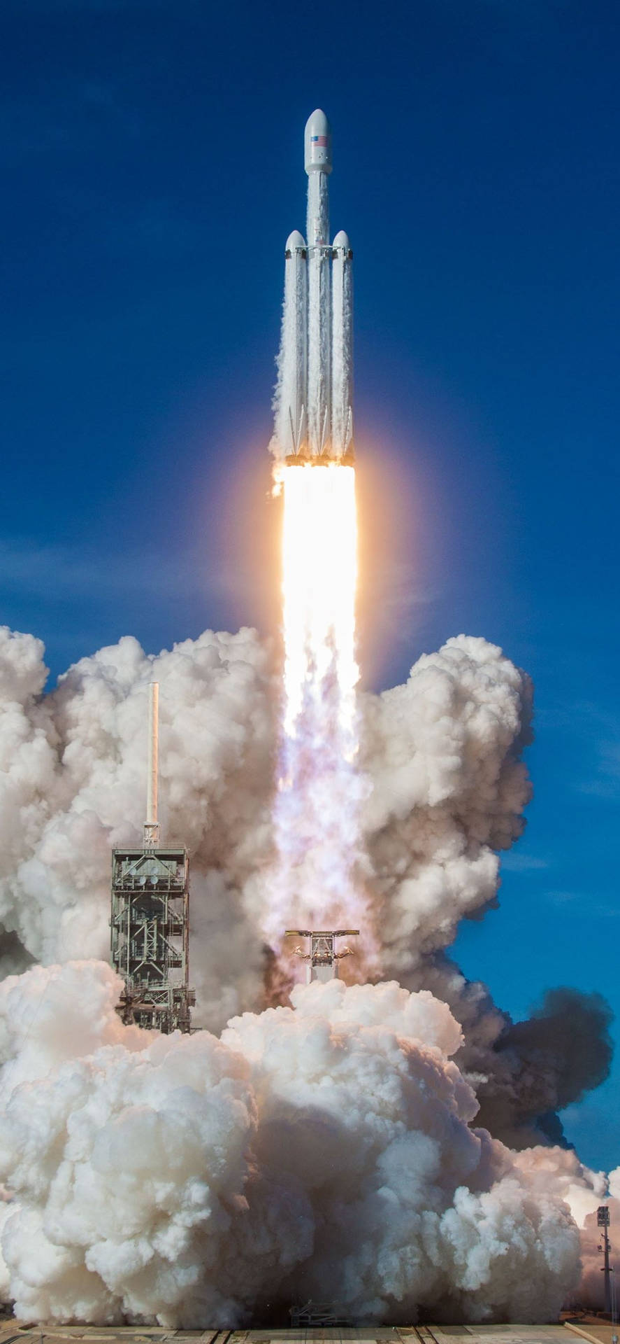 Spacex Falcon Heavy Launch Background