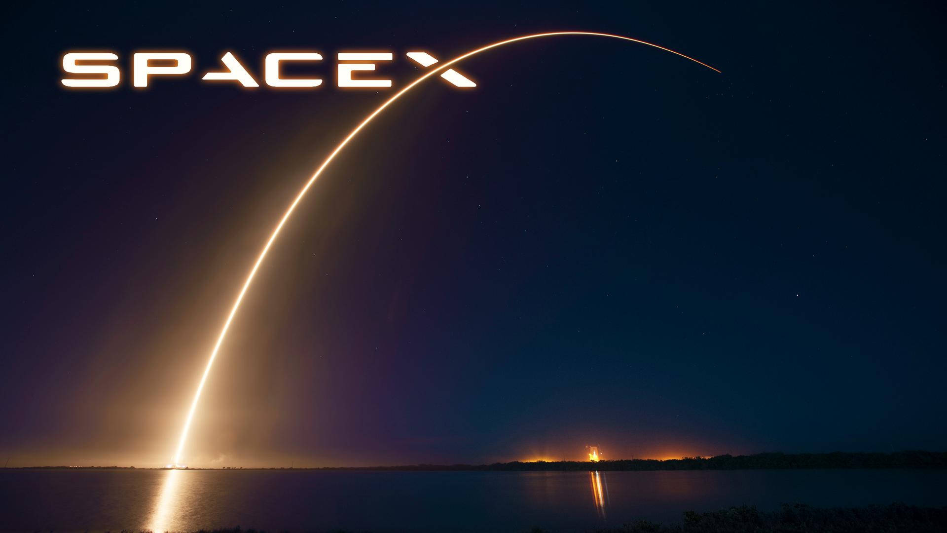 Spacex Gold Trail Background