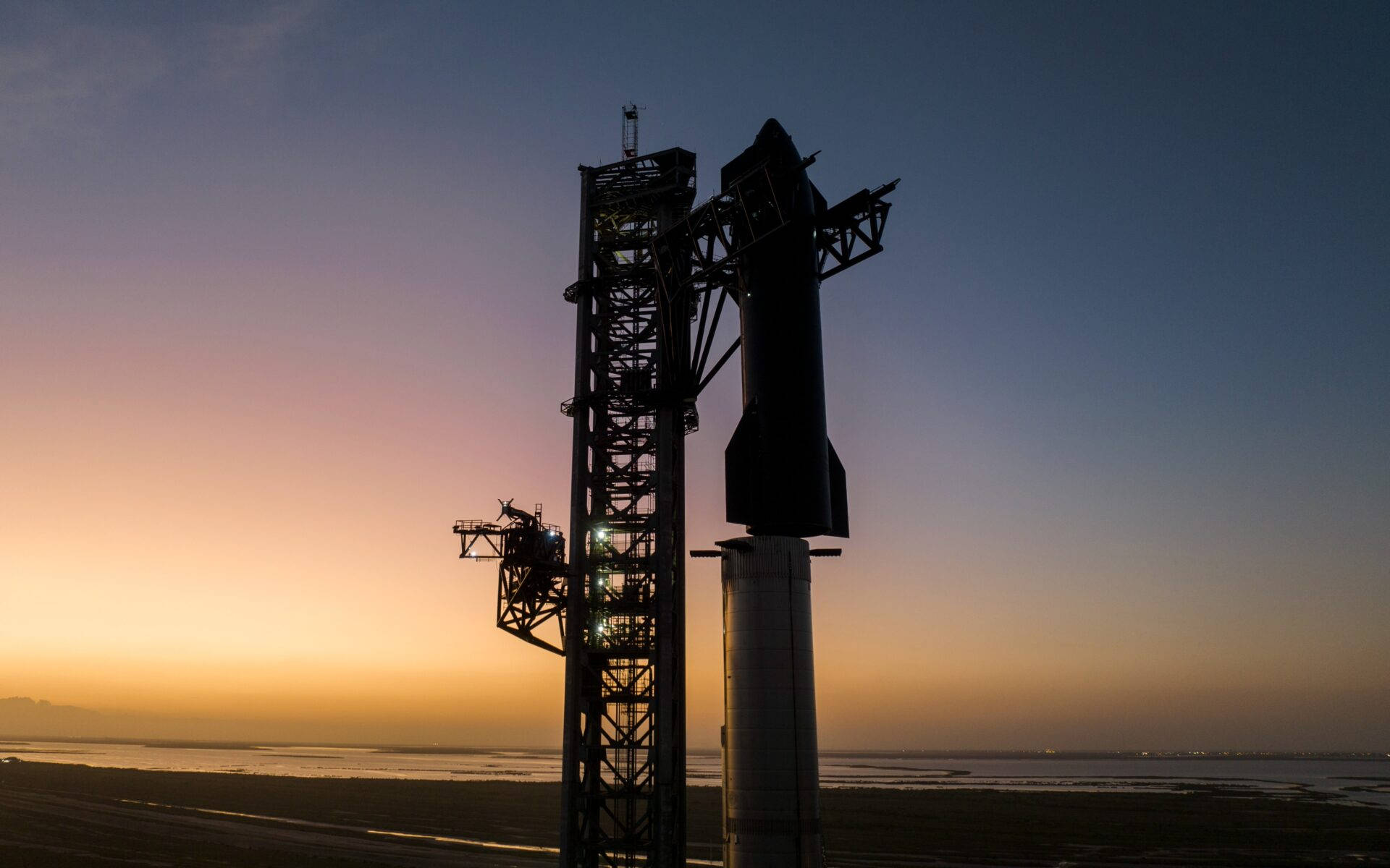 Spacex Stacks Ship 24 Starship Background