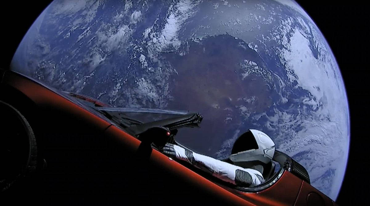 Spacex Starman Background