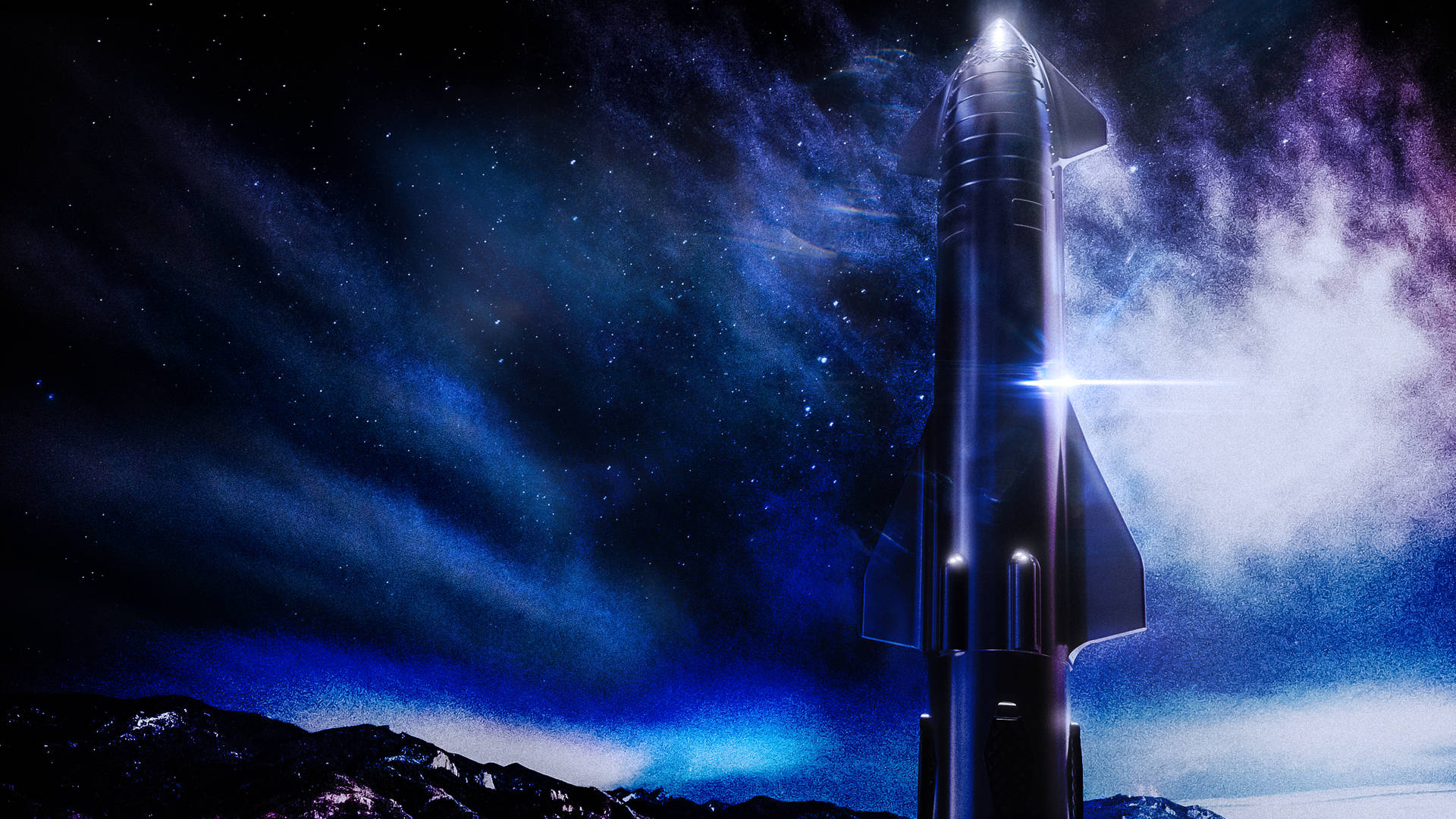 Spacex Starship Cool Desktop Background