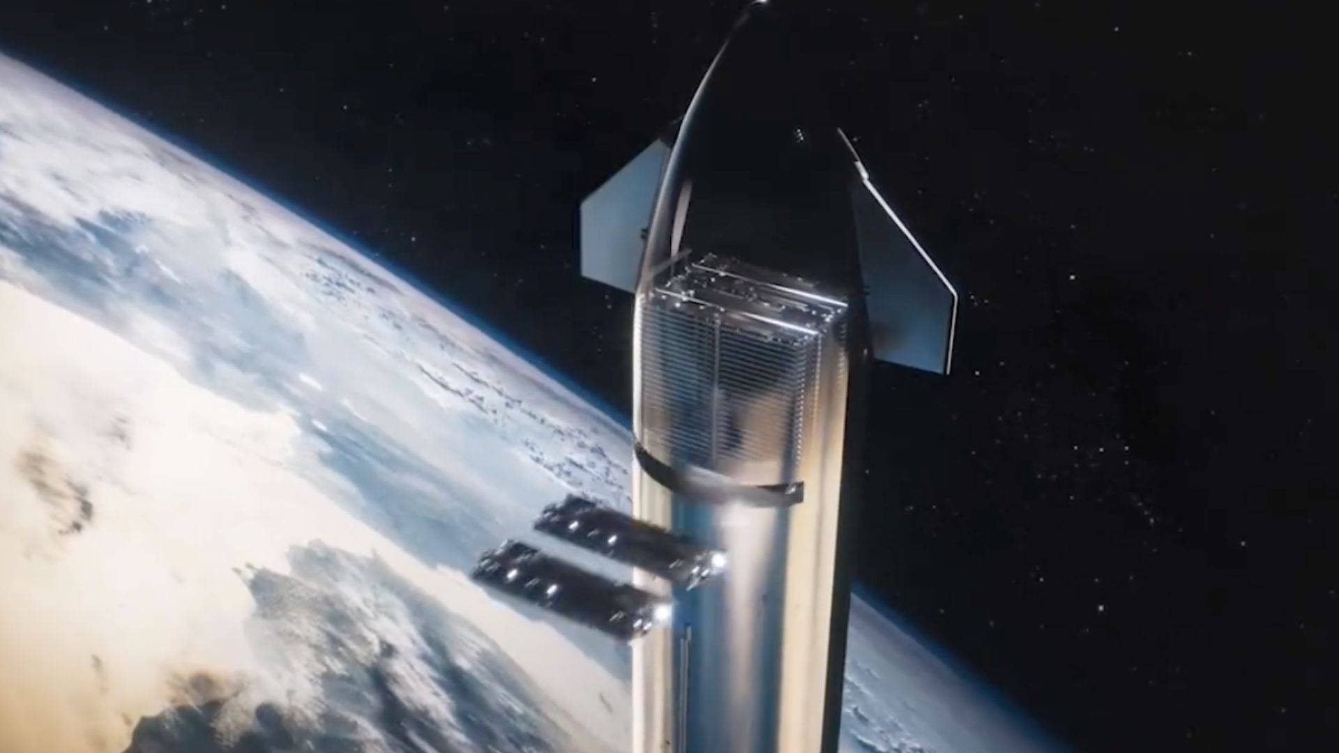 Spacex Starship Starlink Satellites Background