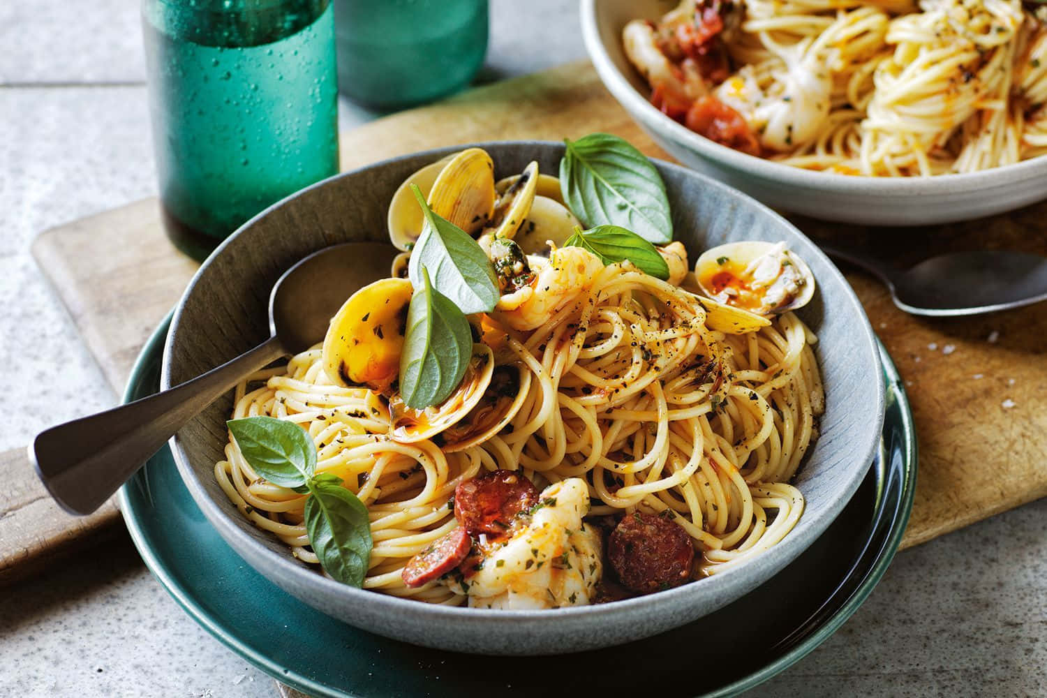 Spaghetti Alla Vongole By Delicious Australia Magazine Background