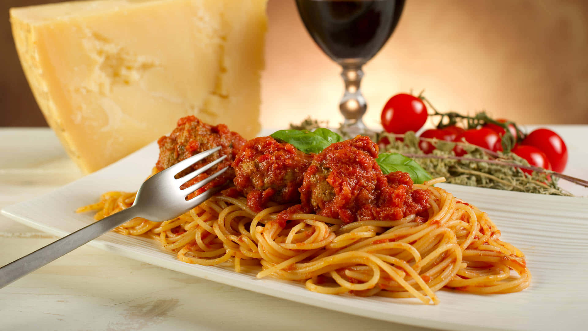 Spaghetti Meatballs Cheese Wine.jpg Background