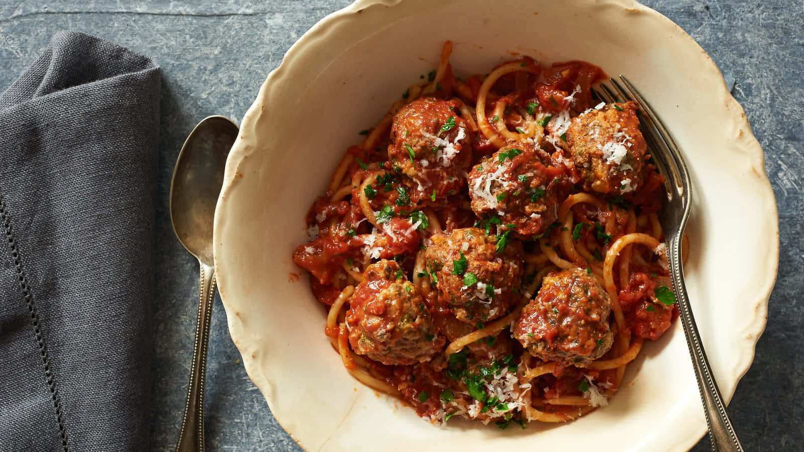 Spaghetti Meatballs Dish