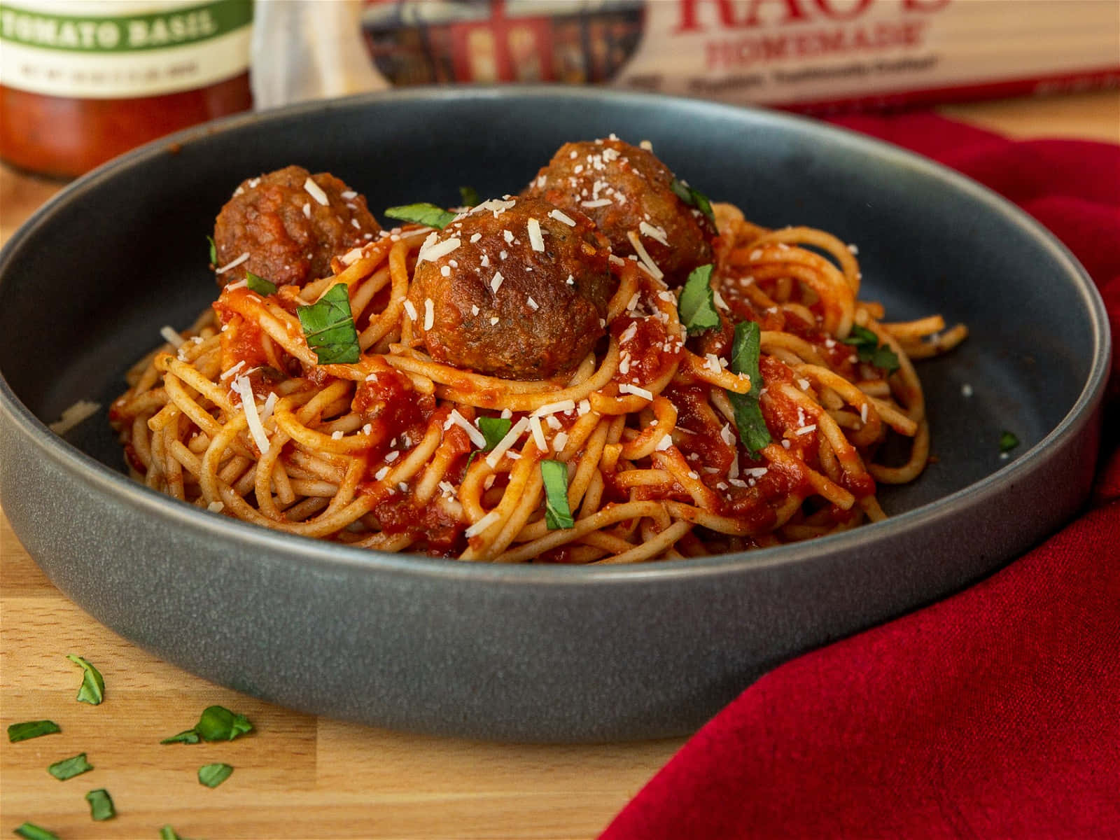 Spaghettiand Meatballs Dish