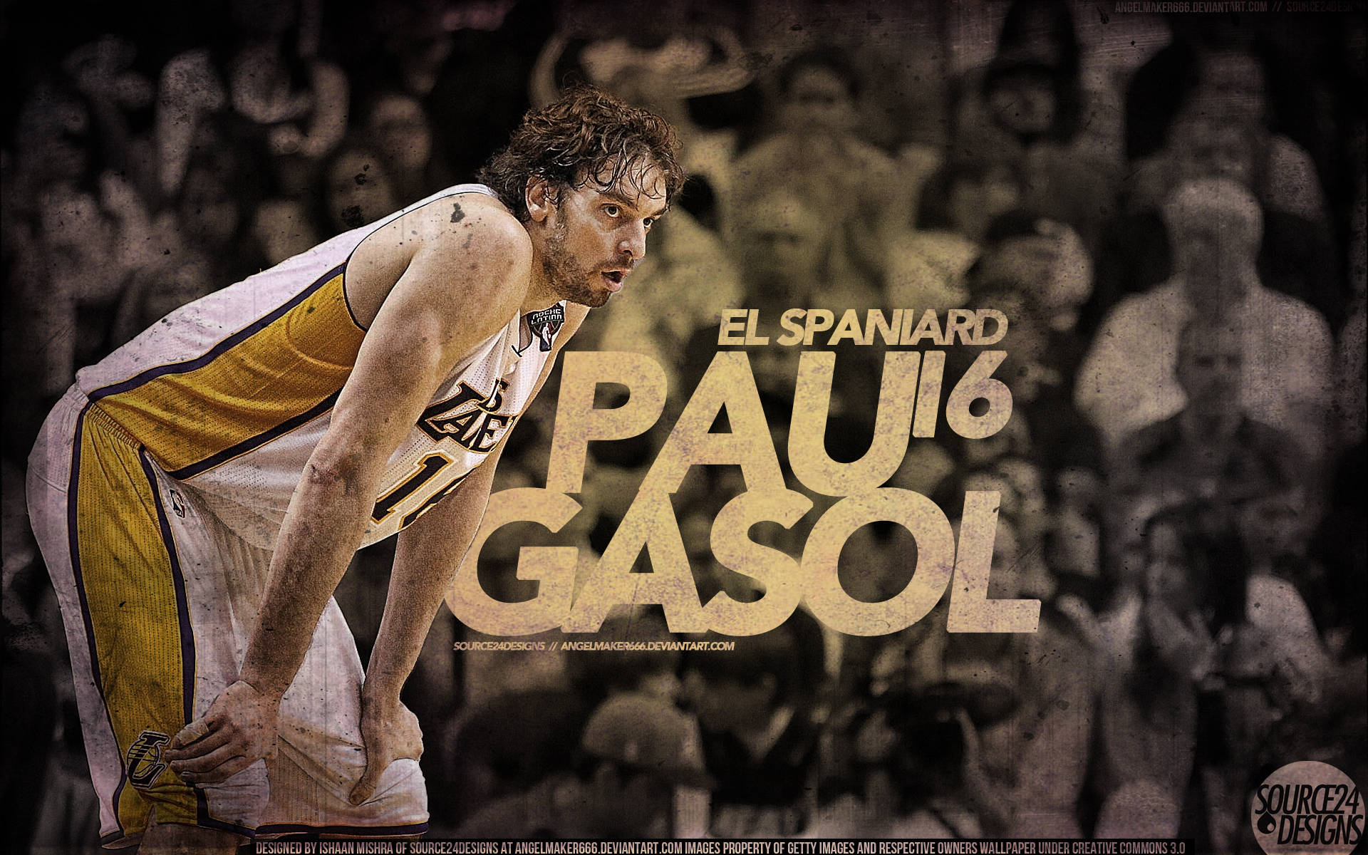 Spain Basketball Player Pau Gasol Background