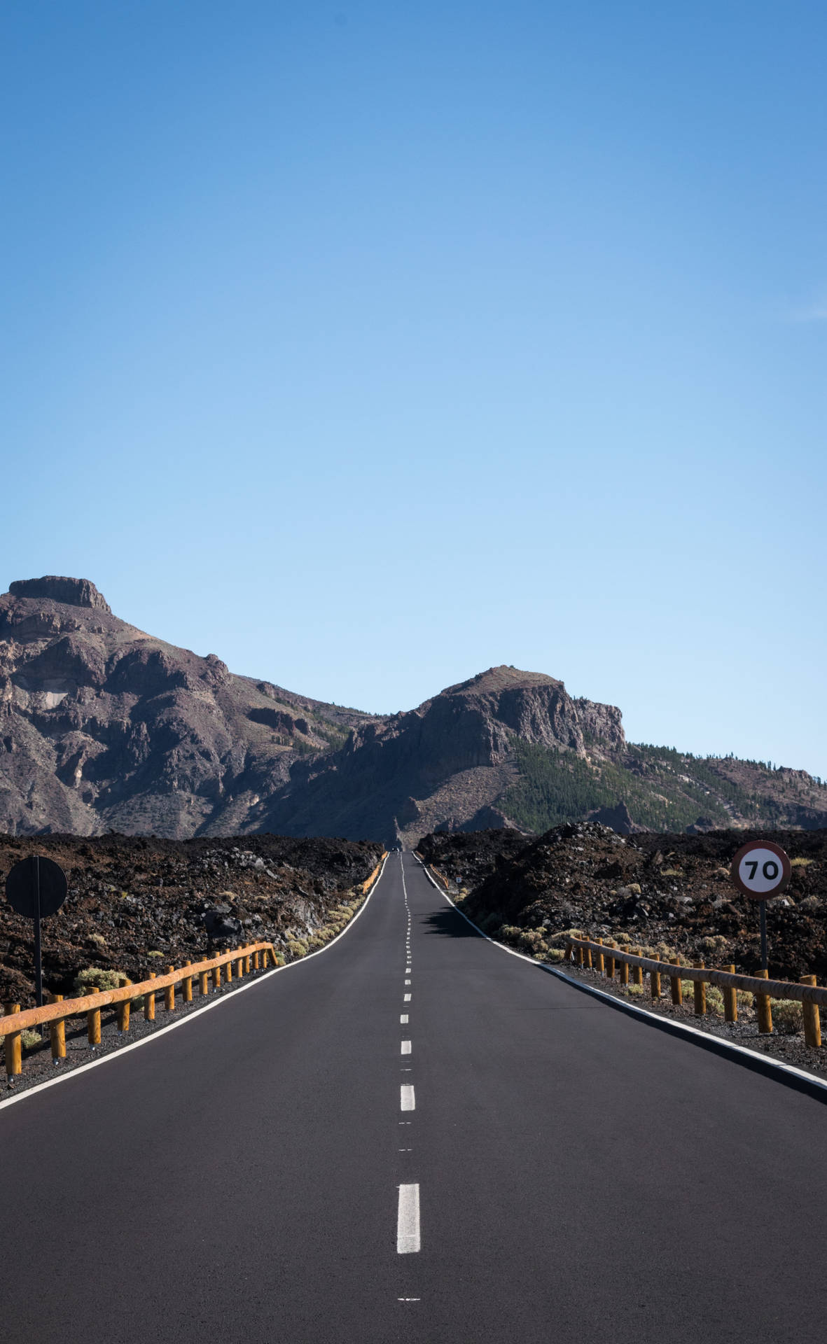 Spain El Teide Road Background