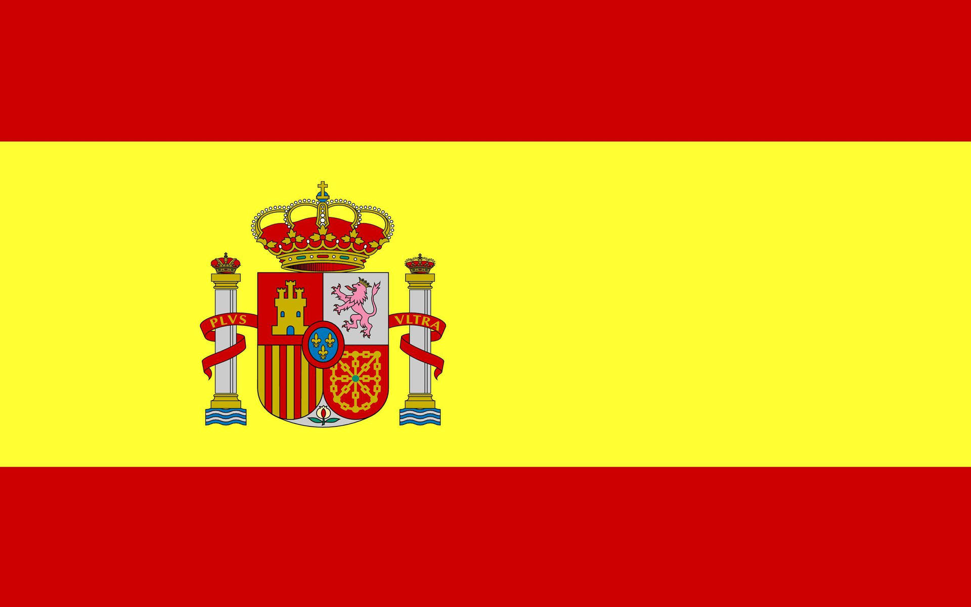 Spain Flag Red Yellow Vector Background