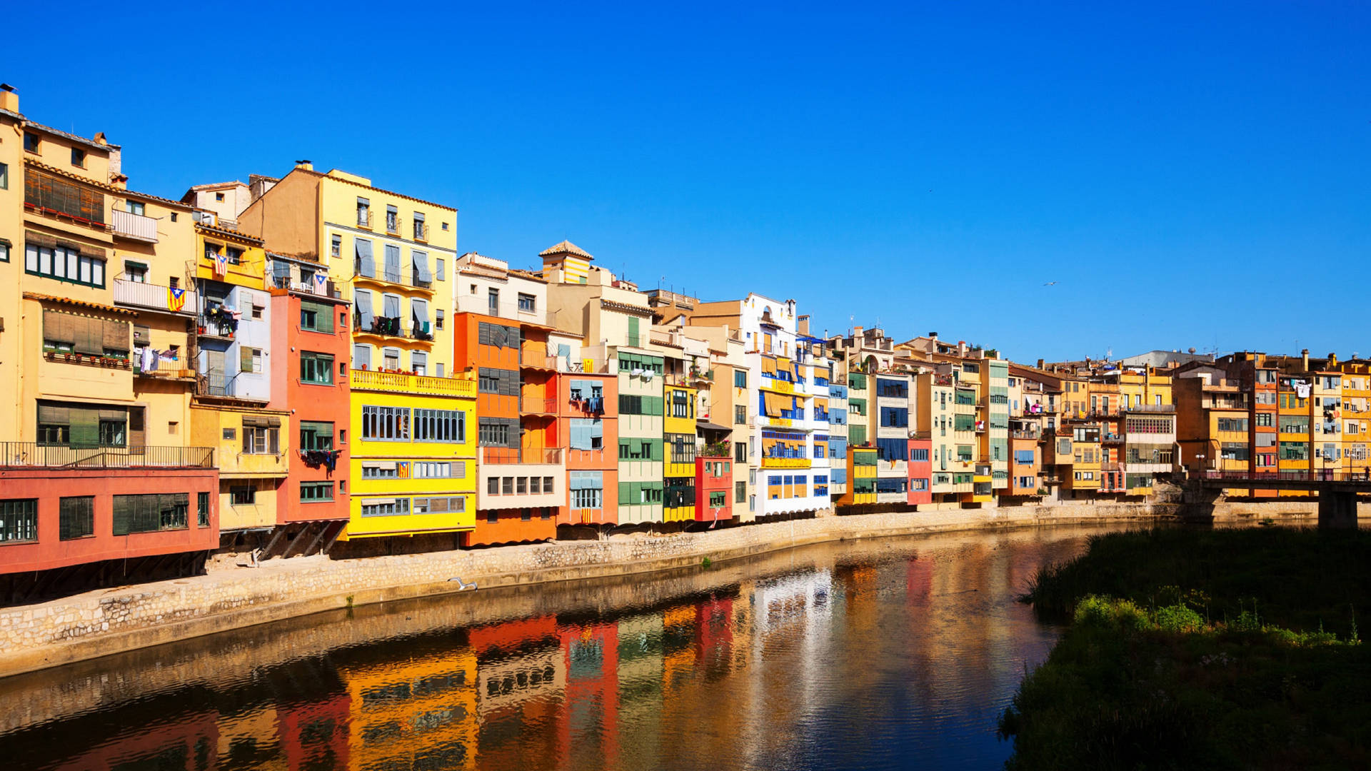 Spain Girona Onyar River