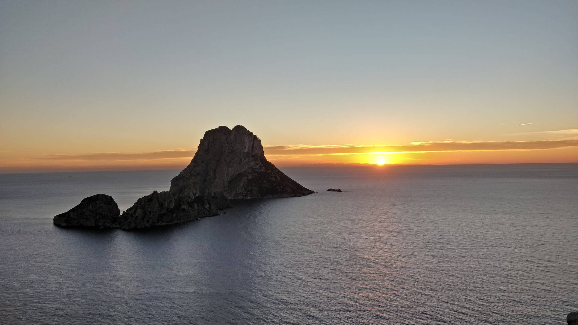 Spain Ibiza Es Vedra Sunset