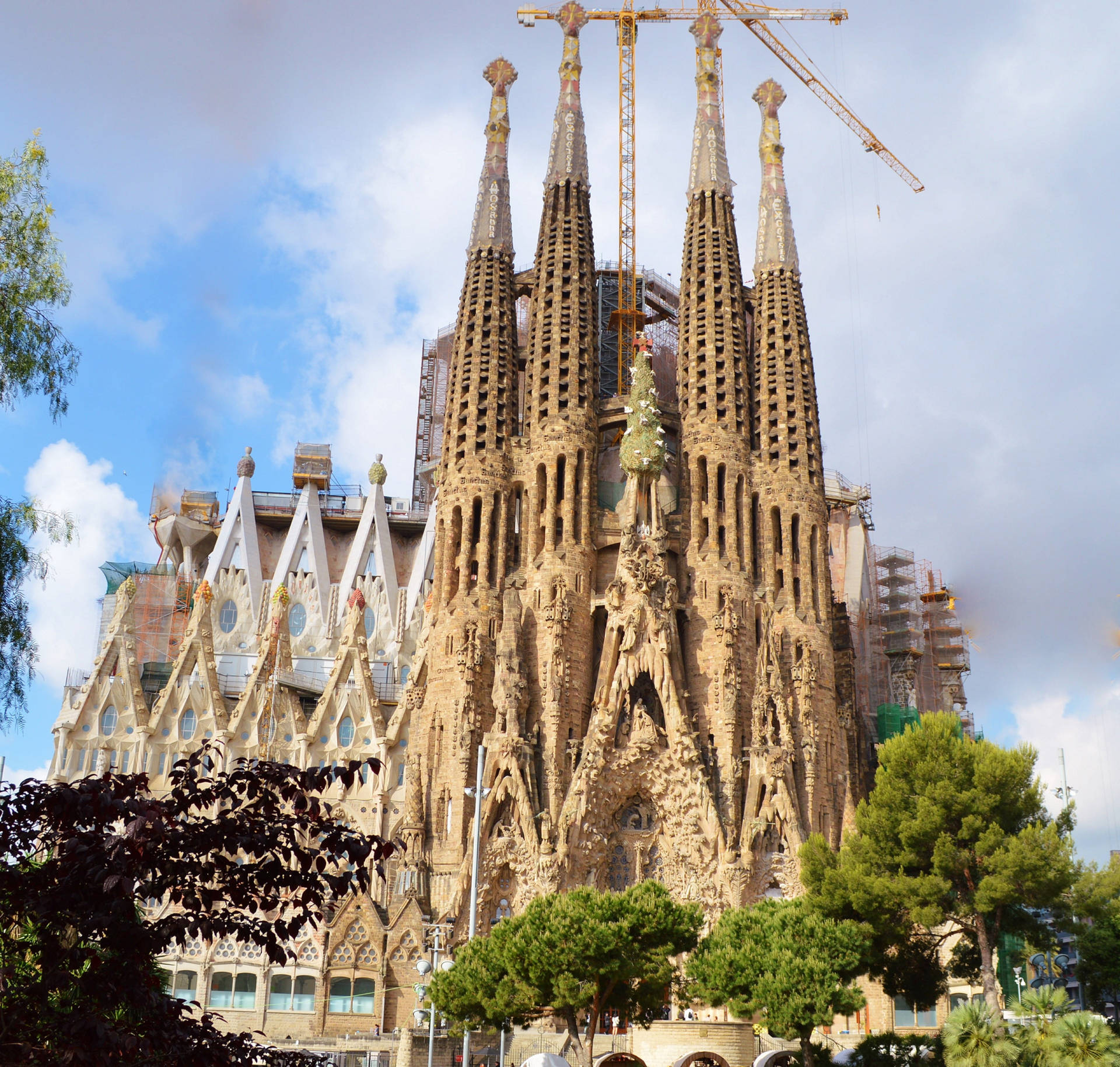 Spain Sagrada Familia Architecture Background