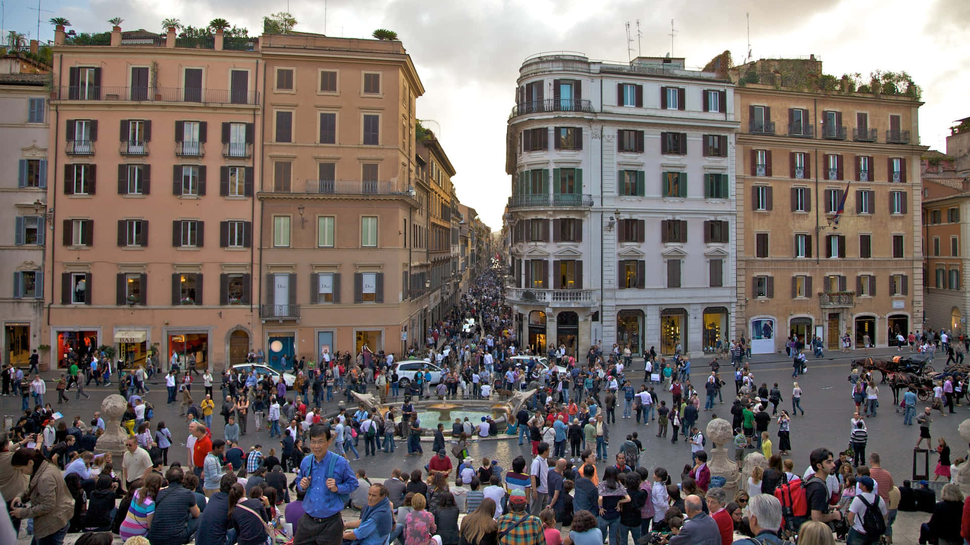 Spanish Steps Rome Italy Background