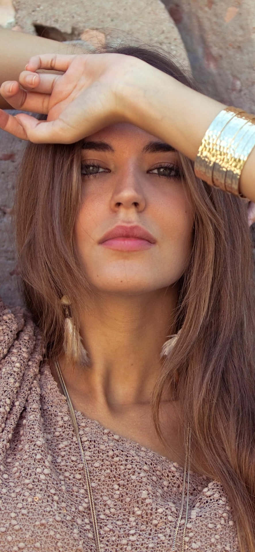 Spanish Woman Clara Alonso Pose