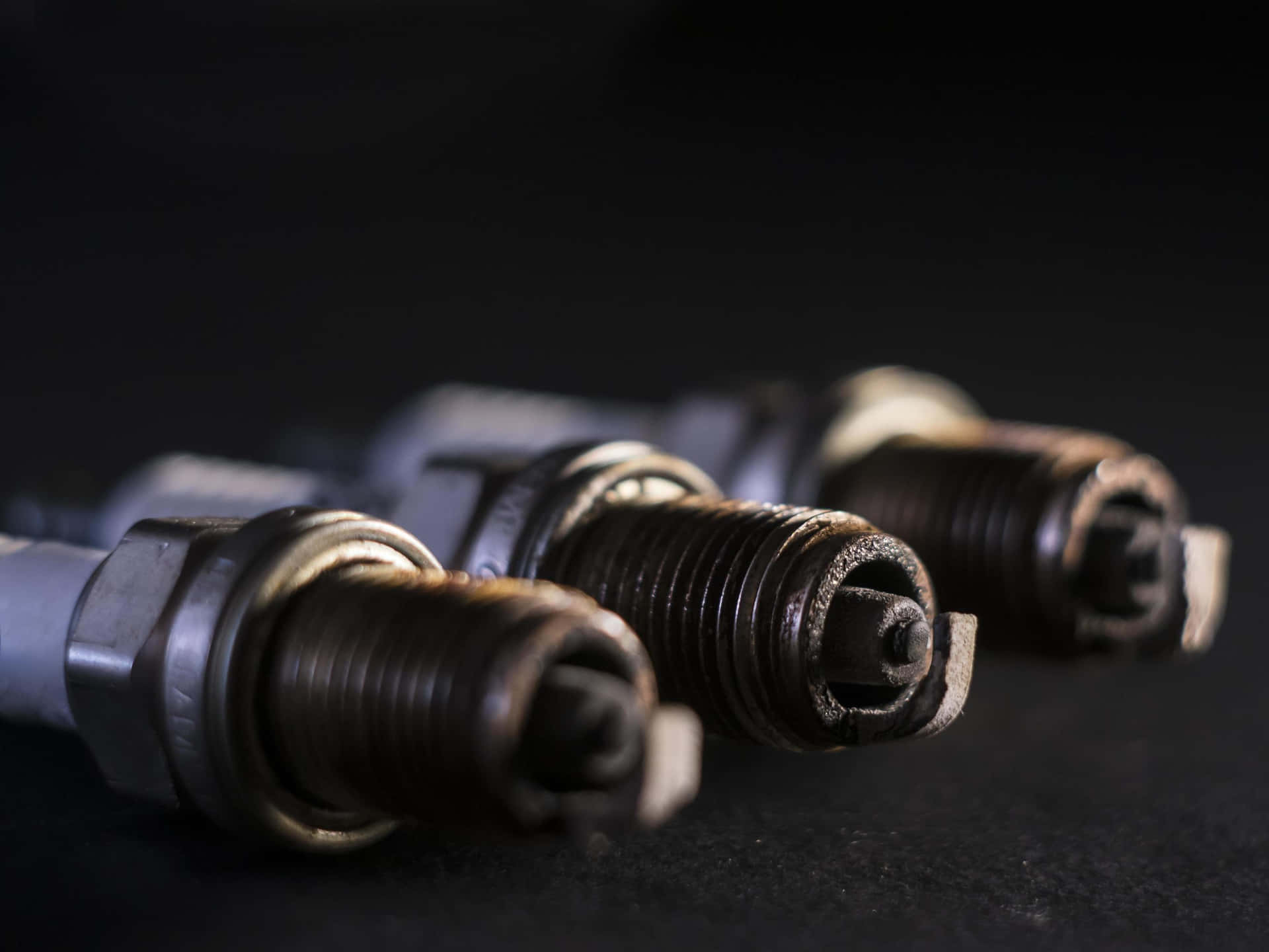 Spark Plug Black Background Background