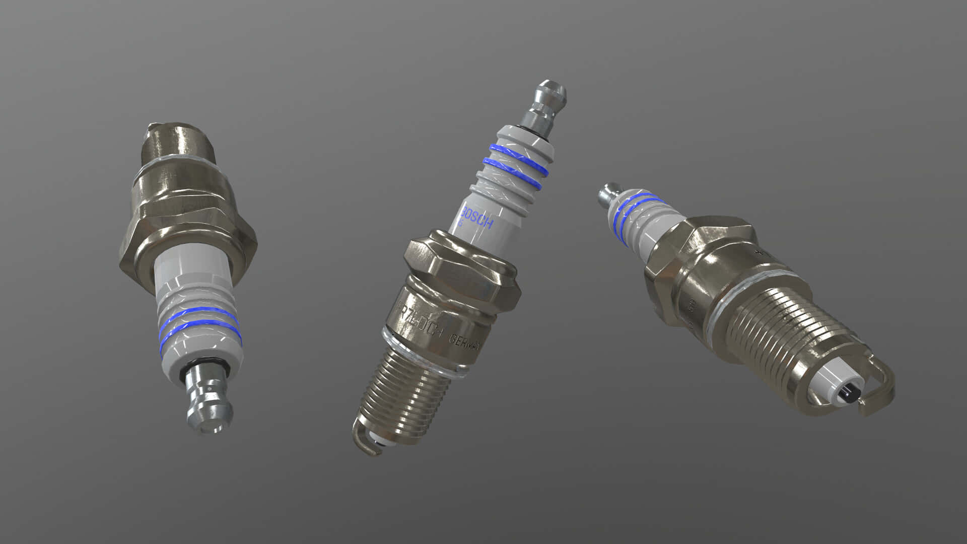 Spark Plug Cg Render Background