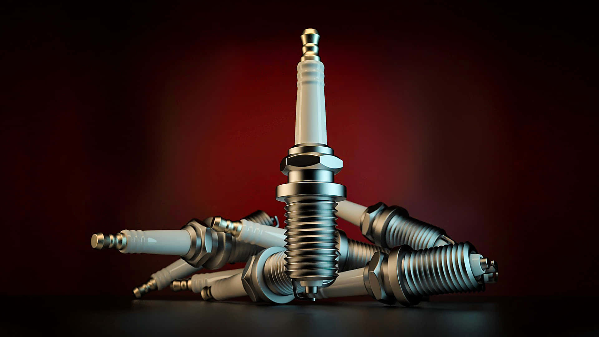 Spark Plug Standing Up Background