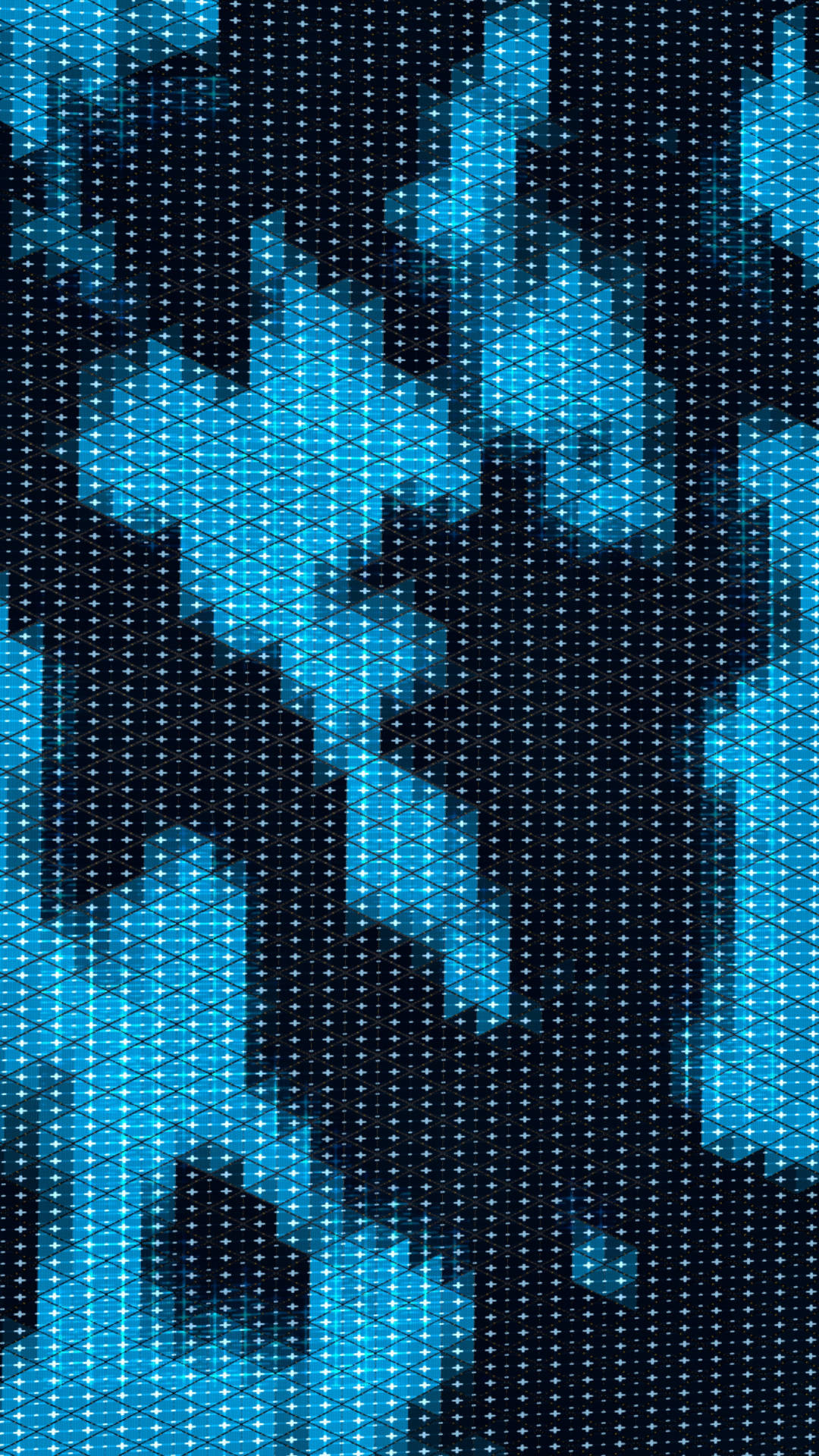 Sparkling Blue Diamond Grid. Background