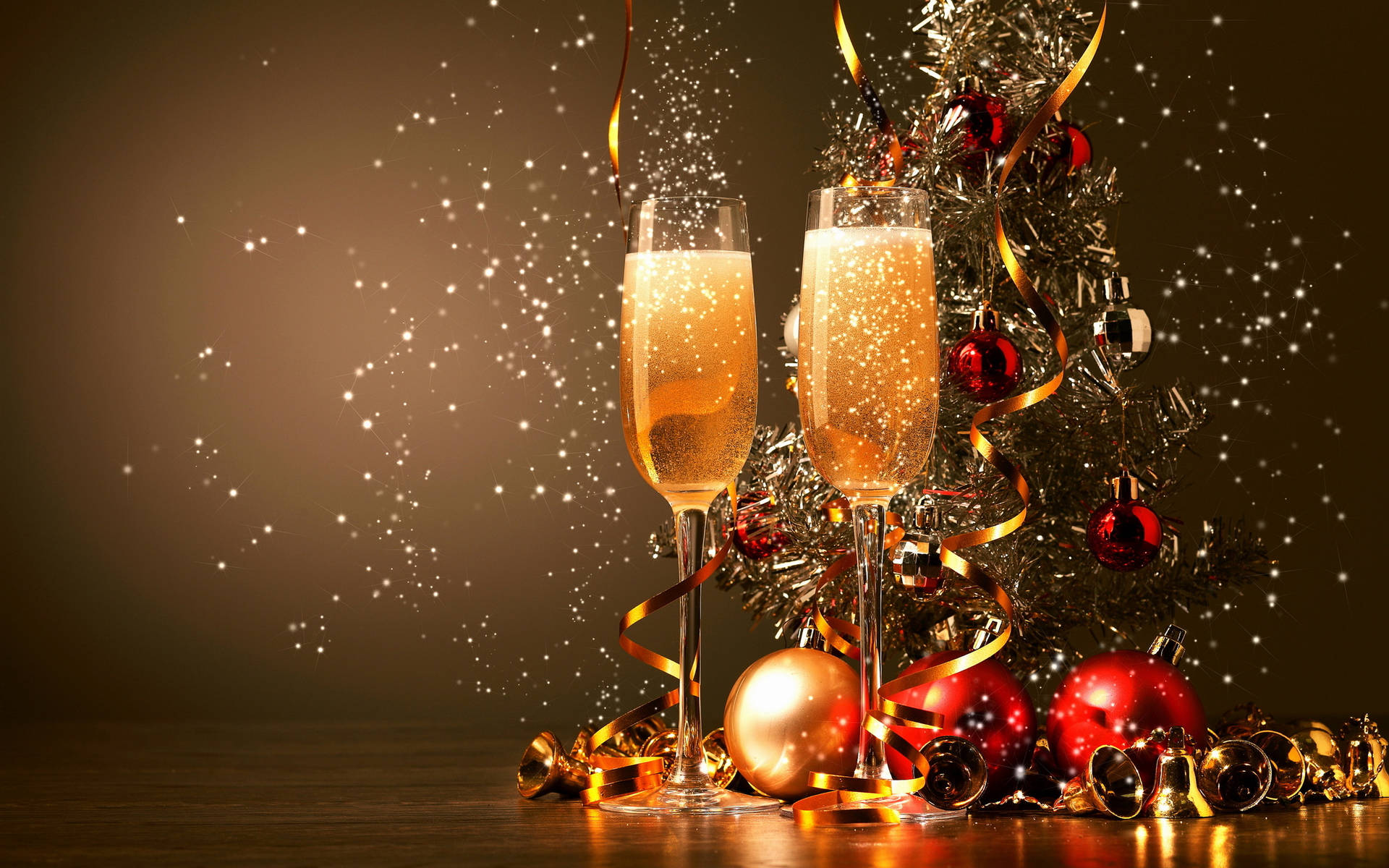 Sparkling Champagne Drink New Year Background