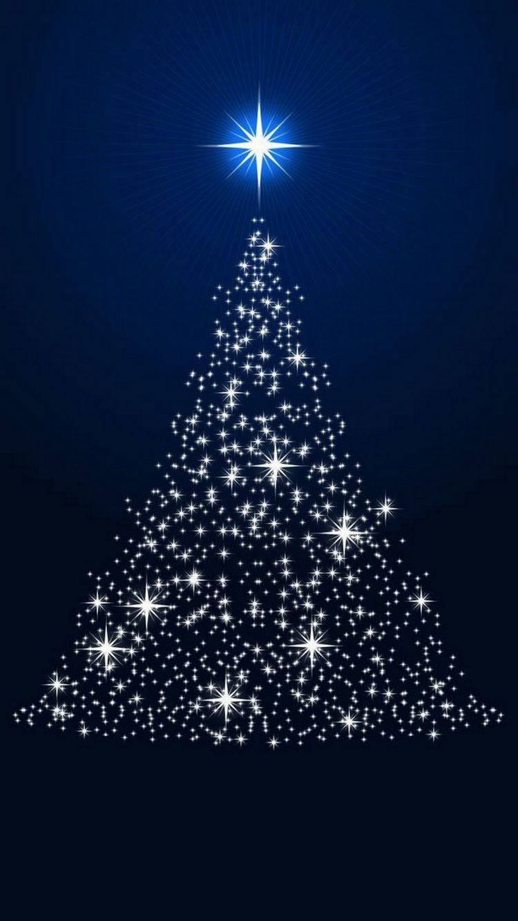 Sparkling Christmas Tree Background