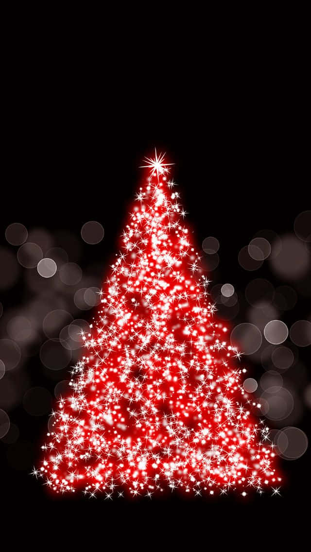 Sparkling Christmas Treei Phone Wallpaper